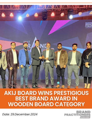 Akij Board Wins Prestigious Best Brand Award in Wooden Board Category