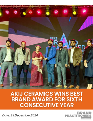 Akij Ceramics Wins Best Brand Award for Sixth Consecutive Year