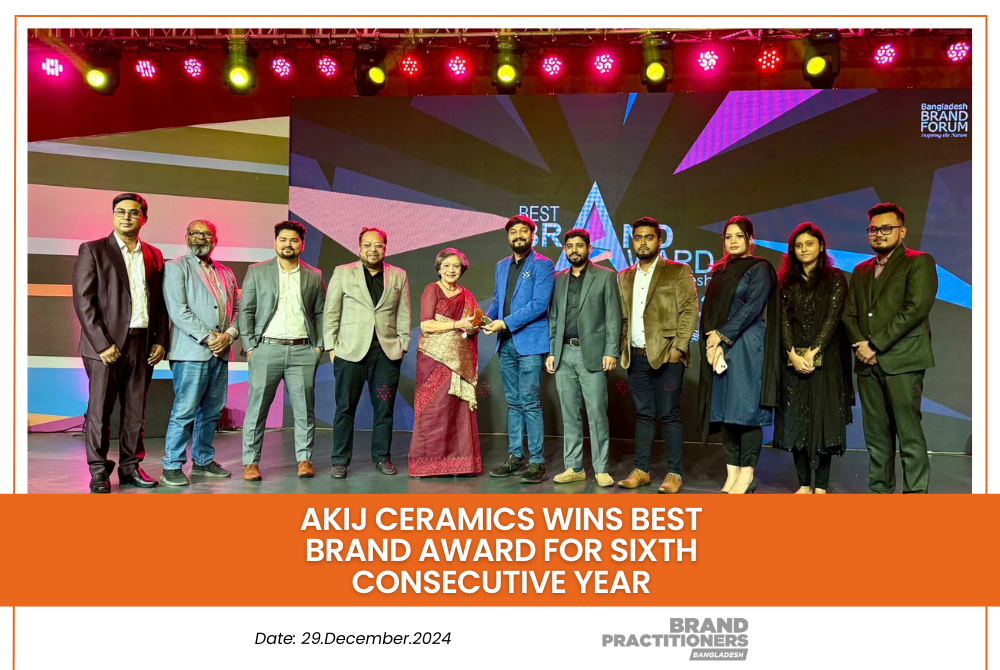 Akij Ceramics Wins Best Brand Award for Sixth Consecutive Year