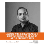 Award Winning Bangladeshi Creative Akrum to be Juror at The One Show 2025