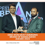 Gree won Most Emerging Brand of Bangladesh Award 2024_web