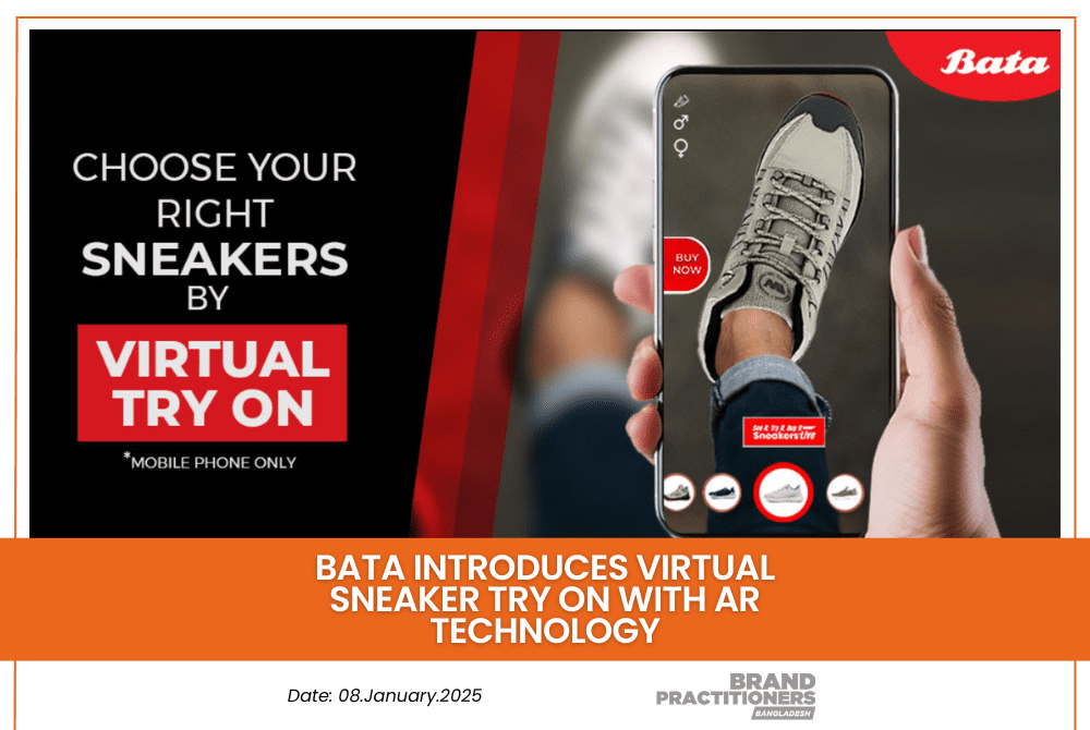 Bata introduces virtual sneaker try on with AR technology