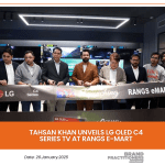 Tahsan Khan Unveils LG OLED C4 Series TV at Rangs e-Mart