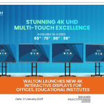 Walton launches new 4K interactive displays for offices, educational institutes_web