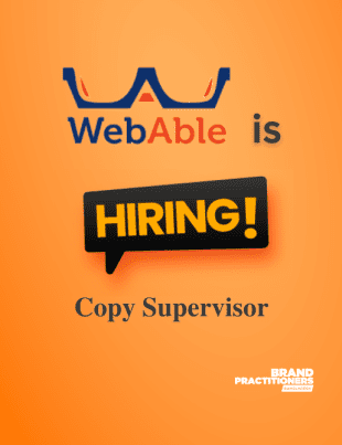 WebAble is hiring 𝐂𝐨𝐩𝐲 𝐒𝐮𝐩𝐞𝐫𝐯𝐢𝐬𝐨𝐫