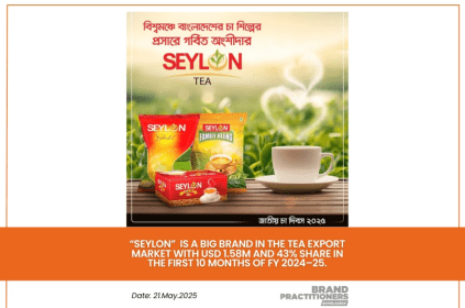 SEYLON is a Big Brand in the Tea export market with USD 1.58M and 43 share in the First 10 months of FY 2024 25