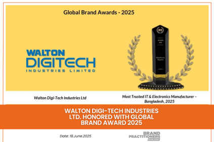 Walton Digi-Tech Industries Ltd. honored with Global Brand Award 2025_web