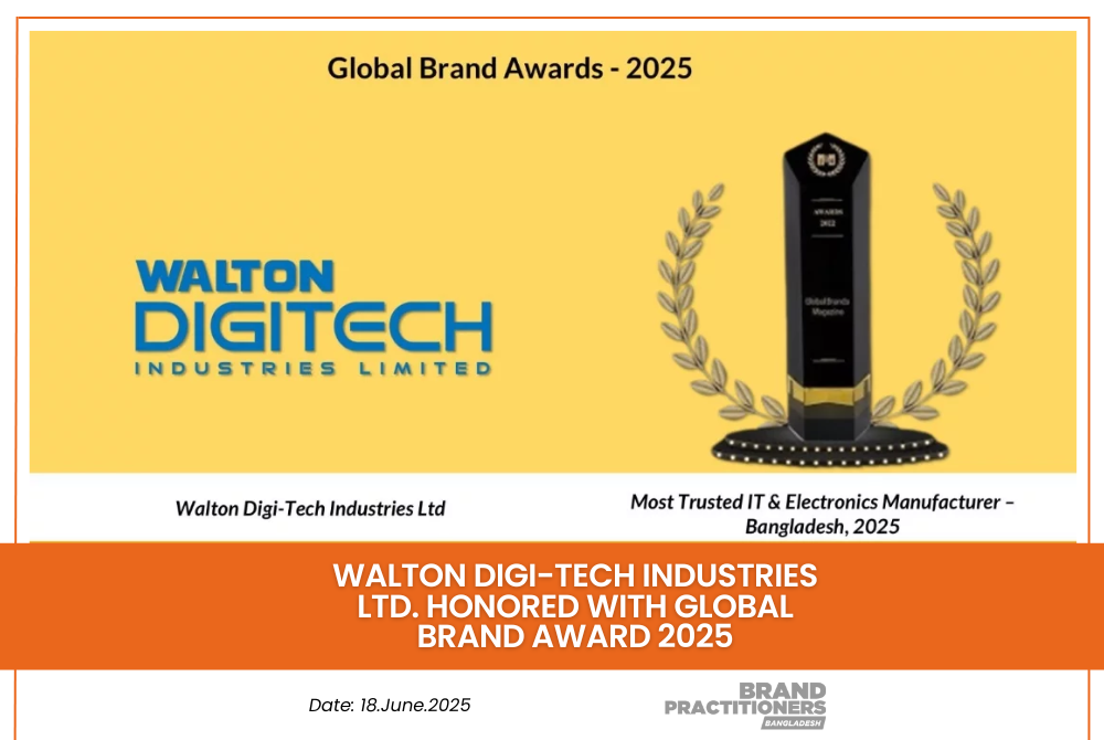 Walton Digi-Tech Industries Ltd. honored with Global Brand Award 2025_web