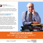 Philip Kotler Warns No Link with Kotler Impact or NextMBA_web
