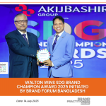 Walton Wins SDG Brand Champion Award 2025 initiated by Brand Forum Bangladesh_PR