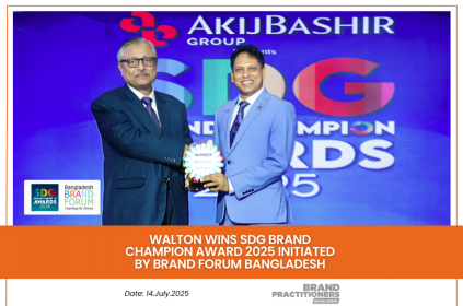 Walton Wins SDG Brand Champion Award 2025 initiated by Brand Forum Bangladesh_PR