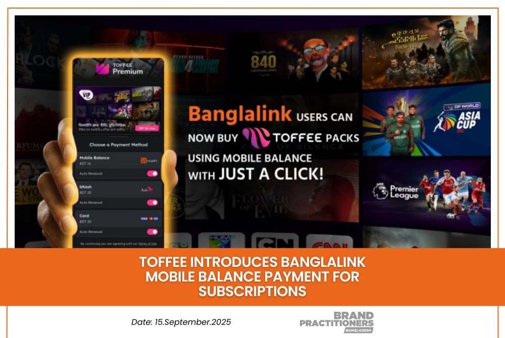 Toffee Introduces Banglalink Mobile Balance Payment for Subscriptions_web