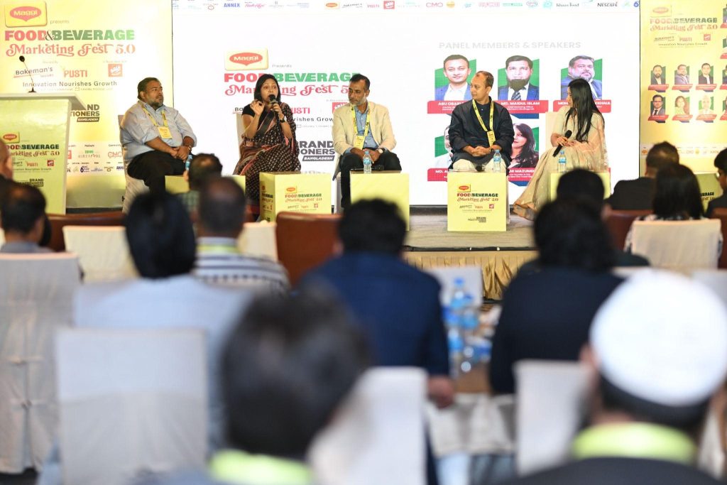 Food & Beverage Marketing Fest 5.0 Promoting Innovation and Growth Held by Brand Practitioners Bangladesh CMO Panel Navigating Todays Food Beverage Market Dynamics with Smarter Strategies