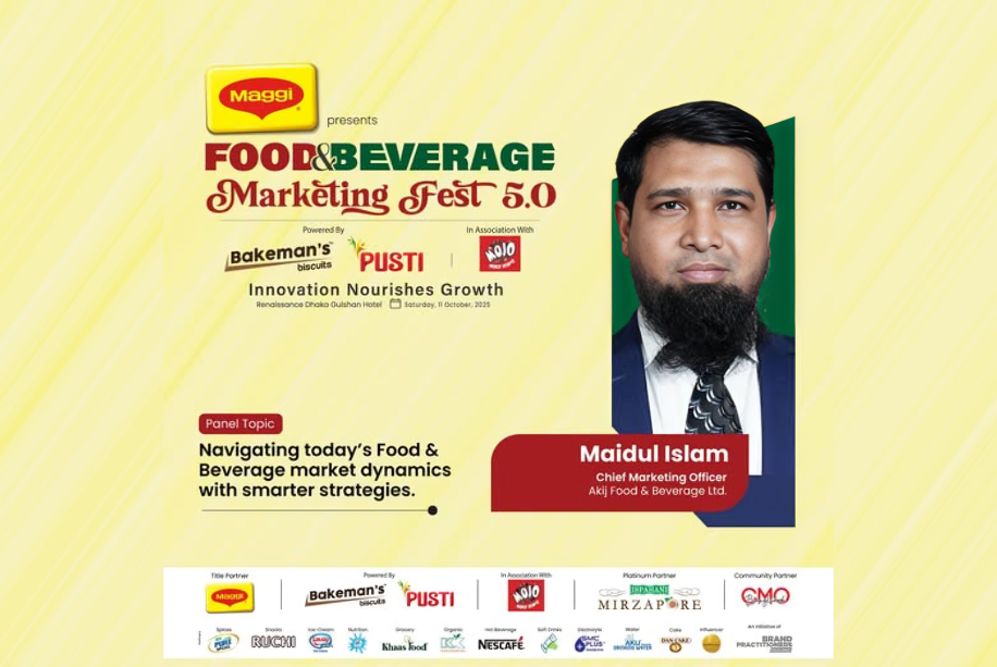 Md. Maidul Islam speaker of Maggi Presents Food & Beverage Marketing Fest 5.0 powered by Bakeman’s and PUSTI in association with Mojo Maidul Islam_FBMF 5.0