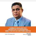 Subrata Ranjan Das Promoted to Managing Director of ACI Motors Limited Subrata Ranjan Das Promoted to Managing Director of ACI Motors Limited