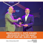 Bangladesh C-Suite Award received by Electro Mart Group DMD Md. Nurul Afser_Web