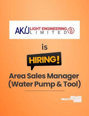 Akij Resources hiring Area Sales Manager Water Pump and Tools for Akij Light Engineering Ltd