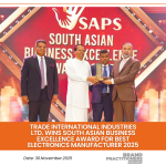 Trade International Industries Ltd. wins South Asian Business Excellence Award for Best Electronics Manufacturer 2025_web