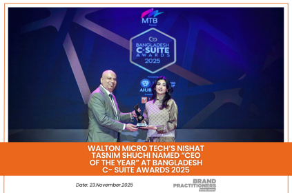 Walton Micro Tech’s Nishat Tasnim Shuchi Named “CEO of the Year” at Bangladesh C-Suite Awards 2025_web
