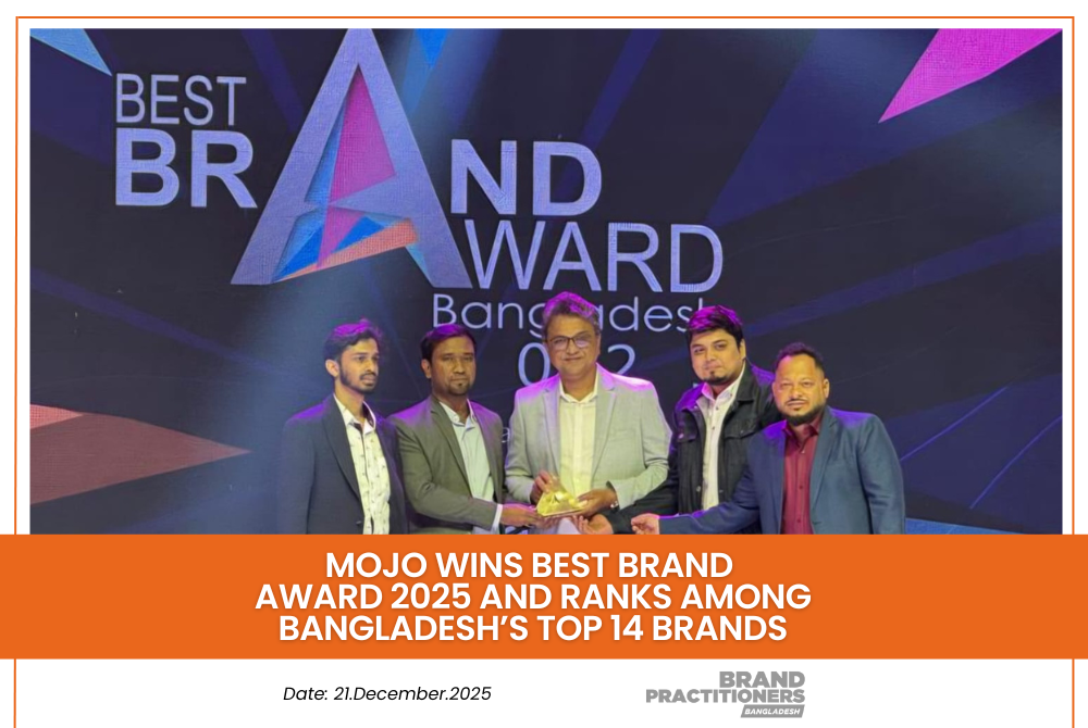 Mojo wins Best Brand Award 2025 and ranks among Bangladesh’s Top 14 brands_Web