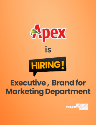 Apex Footwear Ltd hiring Executive, Brand for Marketing Department